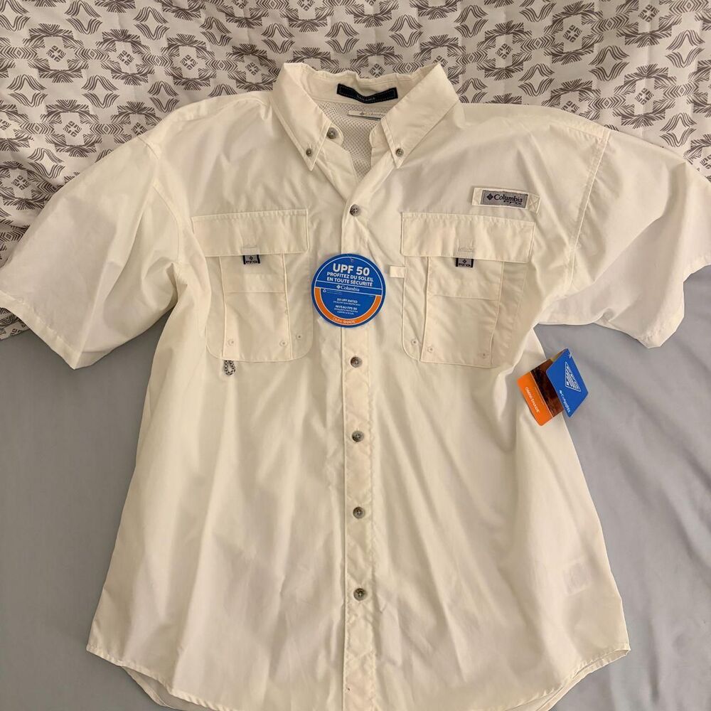 Columbia-sportswear Men's White Polo-shirts